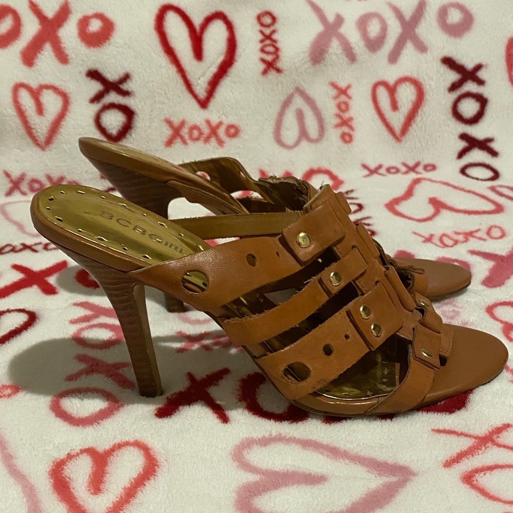 BCBGirls Brown Strappy Heels